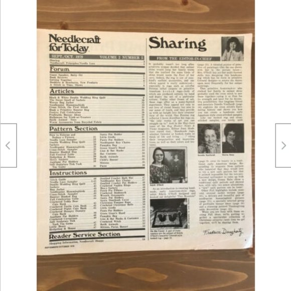 Vtg Needlecraft for Today Sep/Oct 1979 Craft Magazine Hooked Rug Halloween Batik - Picture 5 of 6